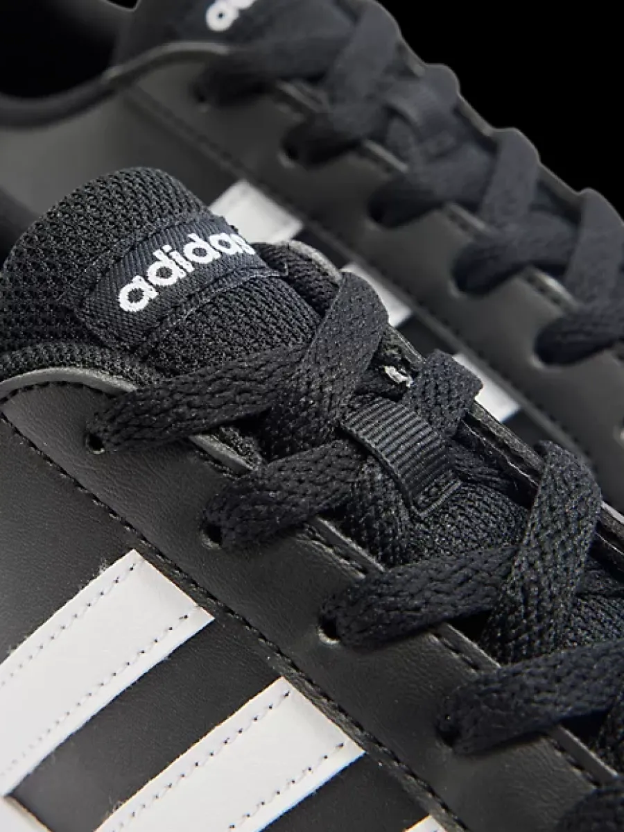 Best czarno-białe sneakersy młodzieżowe GRAND COURT 2.0 K Dzieci Sportowe