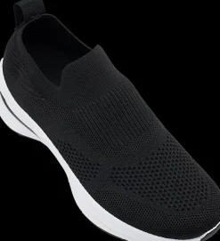 Outlet czarno-białe wsuwane sneakersy damskie Damskie Sportowe