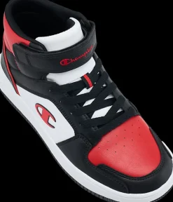 New czarno-biało-czerwone wysokie sneakersy młodzieżowe Dzieci Sportowe|Trampki Wysokie