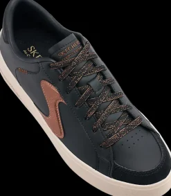 Discount czarno-brązowe sneakersy damskie Hiland Damskie Sportowe|Markowe