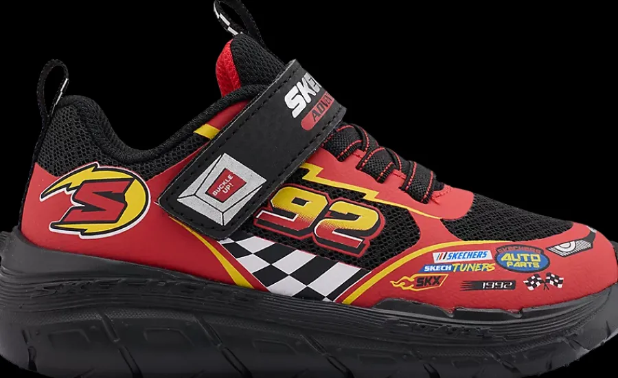 Hot czarno-czerwone sneakersy dziecięce Dzieci Sportowe