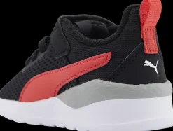 Outlet czarno-czerwone sneakersy dziecięce Anzarun Lite Dzieci Sportowe