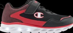 Hot czarno-czerwone sneakersy chłopięce Dzieci Sportowe