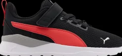 New czarno-czerwone sneakersy dziecięce Anzarun Lite AC + Dzieci Sportowe