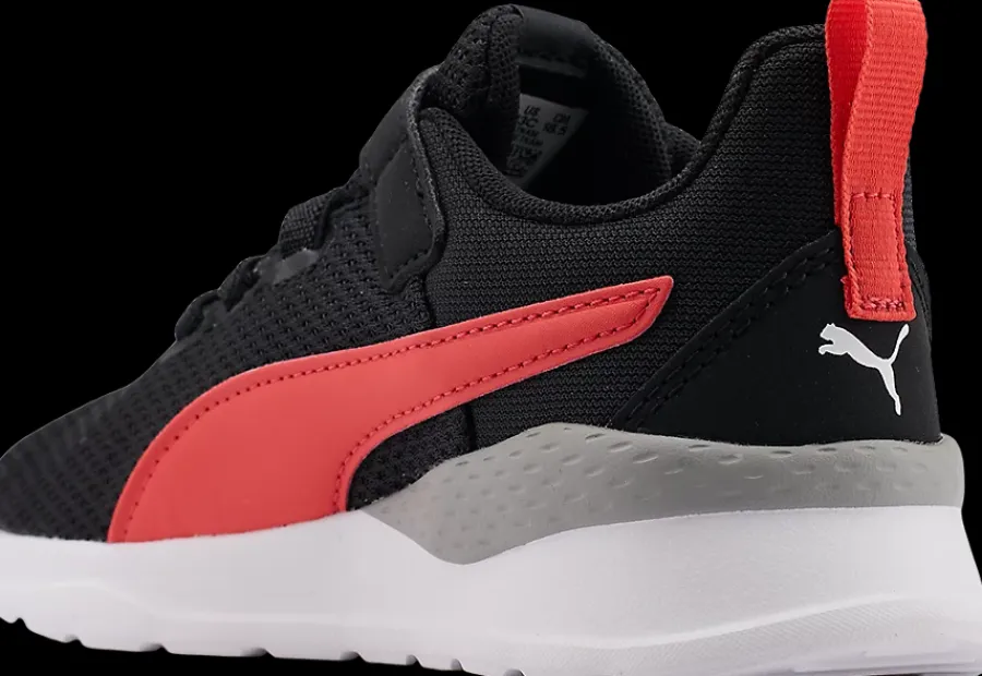 New czarno-czerwone sneakersy dziecięce Anzarun Lite AC + Dzieci Sportowe