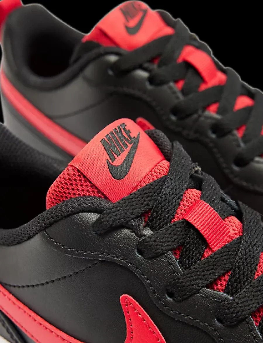 Clearance czarno-czerwone sneakersy chłopięce COURT BOROUGH 2 Dzieci Sportowe