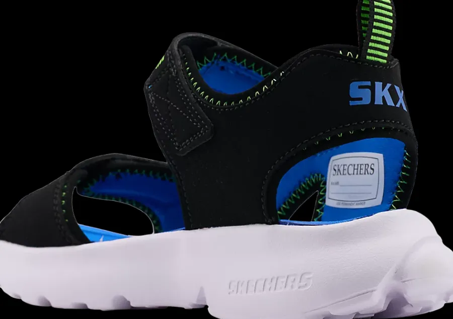 Clearance czarno-niebieskie sandały chłopięce Razor Splash Dzieci Sandały