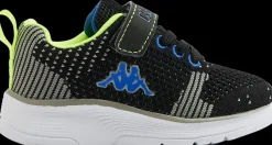 Online czarno-niebieskie sneakersy dziecięce z zapięciem na rzep Dzieci Sportowe