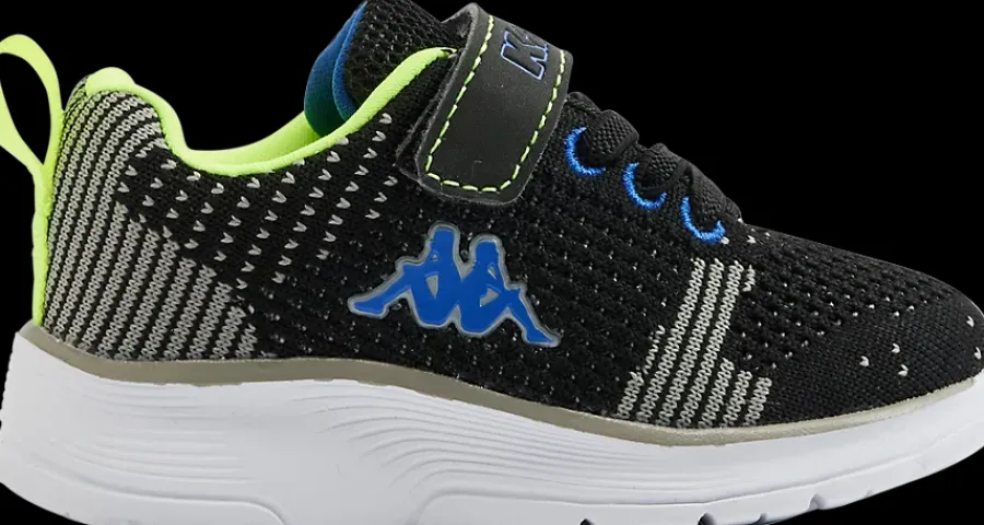 Online czarno-niebieskie sneakersy dziecięce z zapięciem na rzep Dzieci Sportowe
