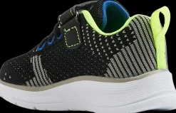 Online czarno-niebieskie sneakersy dziecięce z zapięciem na rzep Dzieci Sportowe