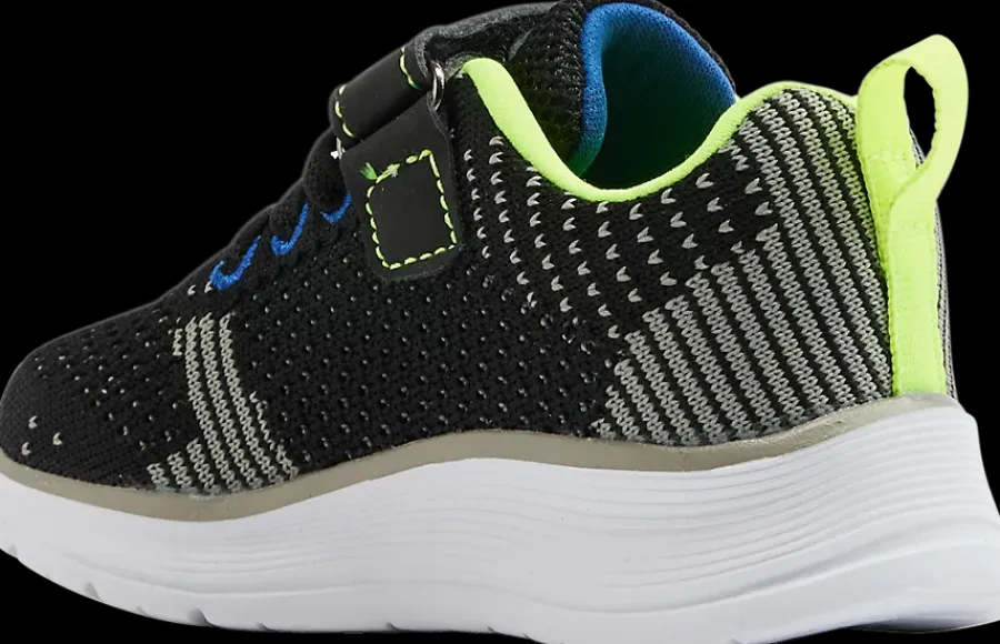 Online czarno-niebieskie sneakersy dziecięce z zapięciem na rzep Dzieci Sportowe