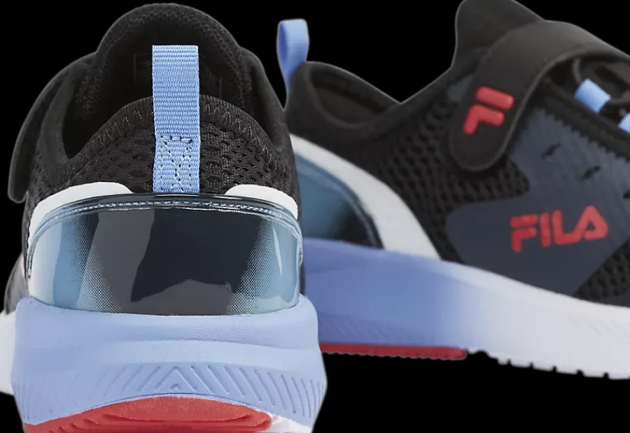 Hot czarno-niebieskie sneakersy dziecięce Dzieci Sportowe
