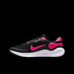 Sale czarno-różowe młodzieżowe sneakersy Revolution 7 Dzieci Sportowe|Markowe