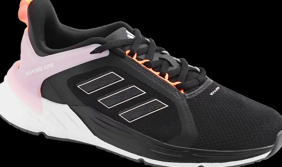 Clearance czarno-różowe sneakersy damskie RESPONSE SUPER 2.0 Damskie Sportowe|Markowe