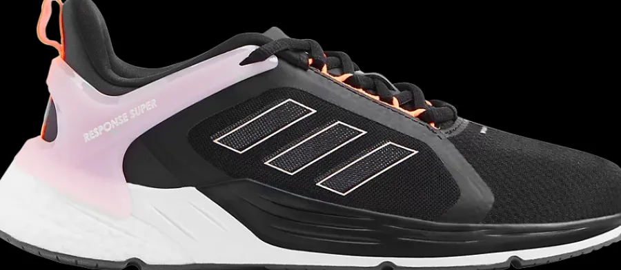 Clearance czarno-różowe sneakersy damskie RESPONSE SUPER 2.0 Damskie Sportowe|Markowe