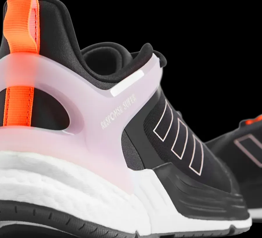 Clearance czarno-różowe sneakersy damskie RESPONSE SUPER 2.0 Damskie Sportowe|Markowe