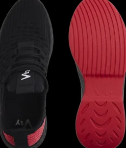 Outlet czarno-różowe sneakersy damskie Damskie Sportowe|Casual
