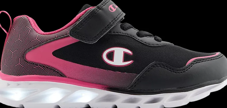 New czarno-różowe sneakersy dziewczęce Wave 2 Dzieci Sportowe