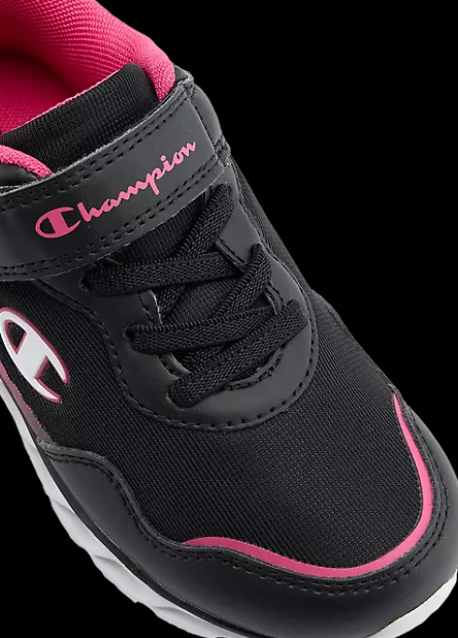 New czarno-różowe sneakersy dziewczęce Wave 2 Dzieci Sportowe