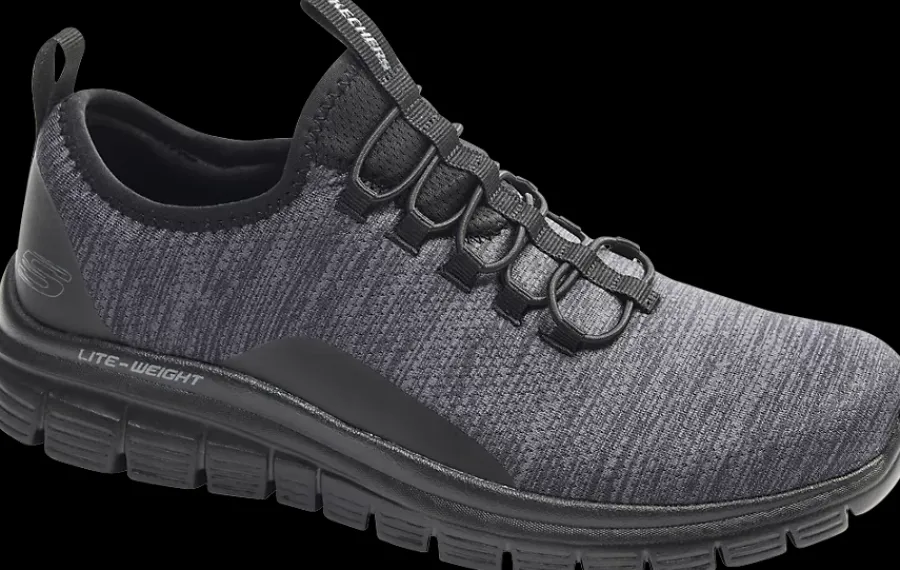 Outlet czarno-szare sneakersy męskie z wkładką memory foam Męskie Sportowe|Markowe