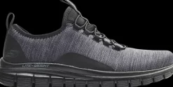 Outlet czarno-szare sneakersy męskie z wkładką memory foam Męskie Sportowe|Markowe