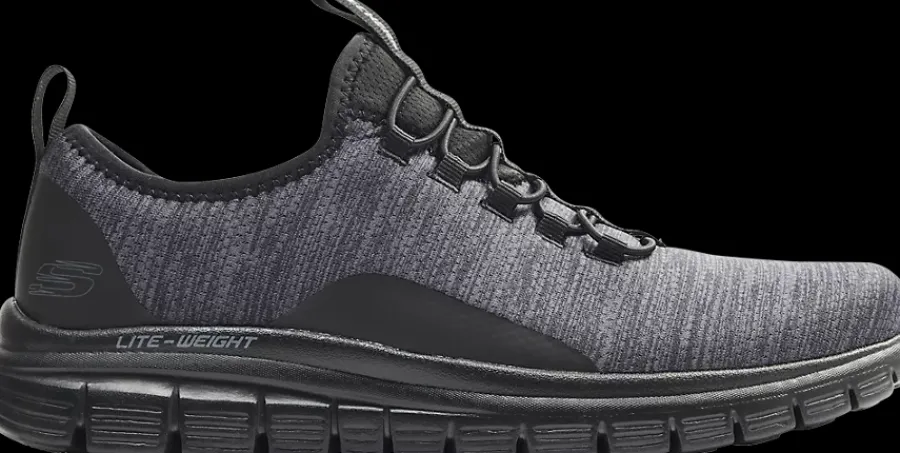 Outlet czarno-szare sneakersy męskie z wkładką memory foam Męskie Sportowe|Markowe
