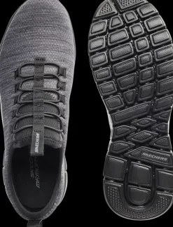 Outlet czarno-szare sneakersy męskie z wkładką memory foam Męskie Sportowe|Markowe