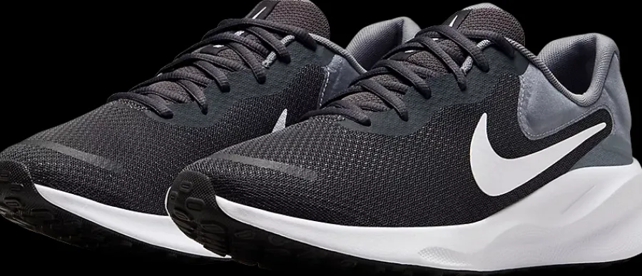 Best czarno-szare sneakersy męskie Revolution 7 Męskie Sportowe|Markowe