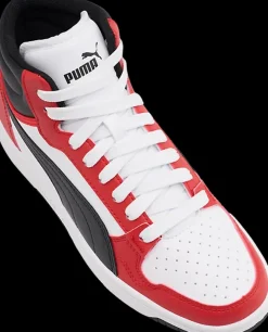 Hot czerwono-biało-czarne sneakersy młodzieżowe Reb-L Mid Jr Dzieci Sportowe|Skate