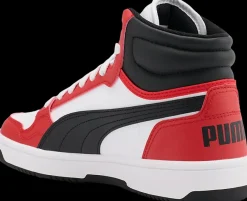 Hot czerwono-biało-czarne sneakersy młodzieżowe Reb-L Mid Jr Dzieci Sportowe|Skate