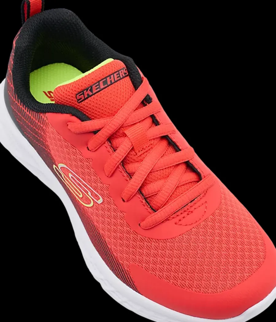 Outlet czerwono-czarne sneakersy chłopięce Dzieci Sportowe