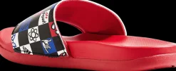 Discount czerwono-granatowe klapki dziecięce ADILETTE COMFORT SPIDERMAN Dzieci Klapki