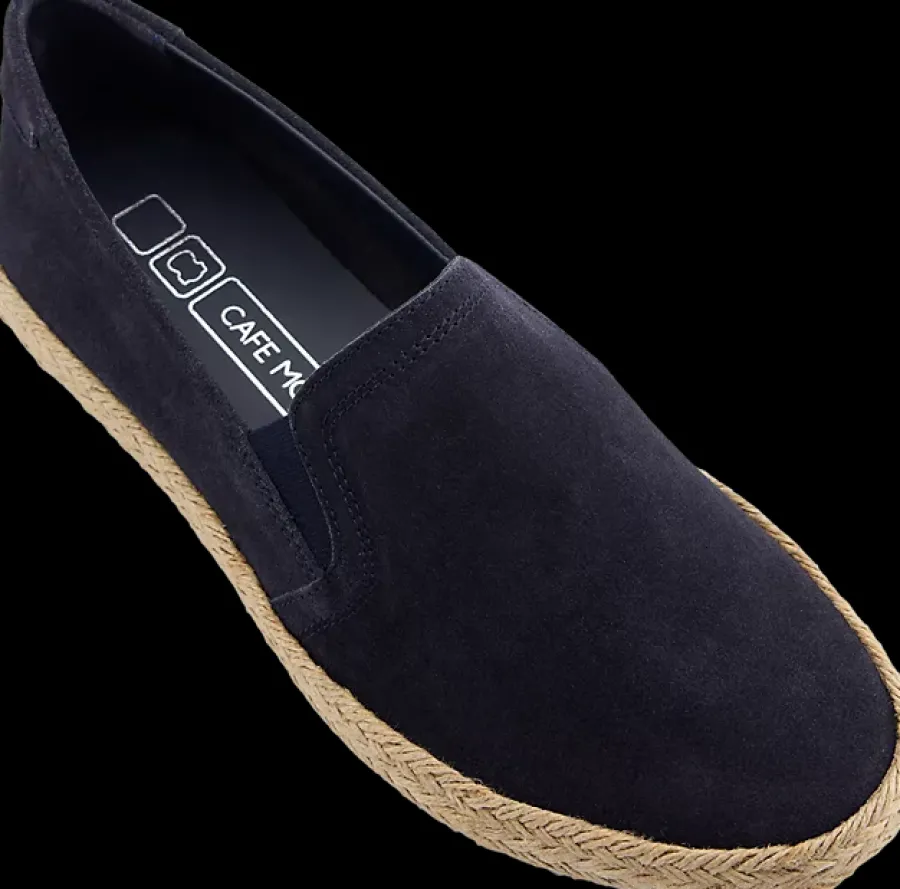 Hot granatowe espadryle męskie Męskie Półbuty