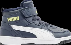 Clearance granatowe ocieplane sneakersy dziecięce Rebound Joy Fur Dzieci Kozaki|Sportowe