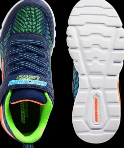 Clearance granatowe sneakersy chłopięce z zapięciem na rzep Dzieci Sportowe