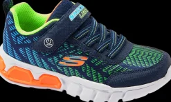 Clearance granatowe sneakersy chłopięce z zapięciem na rzep Dzieci Sportowe