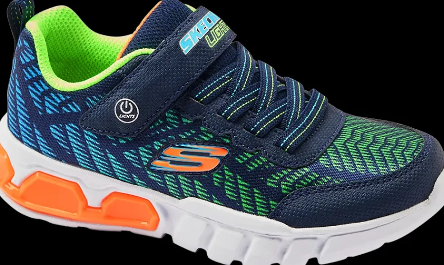 Clearance granatowe sneakersy chłopięce z zapięciem na rzep Dzieci Sportowe