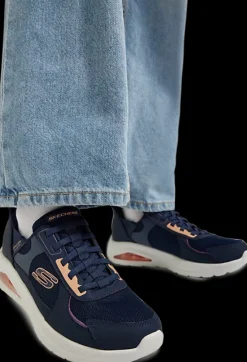 Online granatowe sneakersy damskie z wkładką memory Damskie Sportowe|Markowe