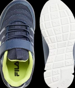 Online granatowe sneakersy dziecięce z zapięciem na rzep Dzieci Sportowe