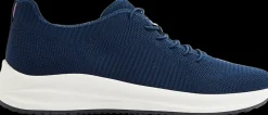 Online granatowe sneakersy męskie na białej podeszwie Męskie Sportowe|Casual