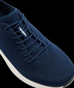 Online granatowe sneakersy męskie na białej podeszwie Męskie Sportowe|Casual