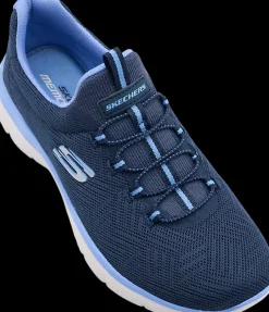 Outlet granatowe wsuwane sneakersy damskie Damskie Sportowe|Casual