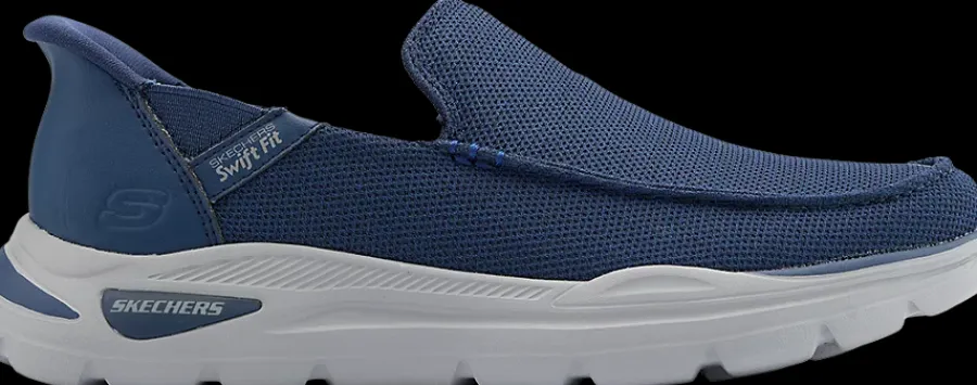 Clearance granatowe wsuwane sneakersy męskie Swift Fit Męskie Sportowe|Markowe