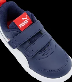 granatowo-białe sneakersy dziecięce Courtflex V3 Dzieci Sportowe|Markowe