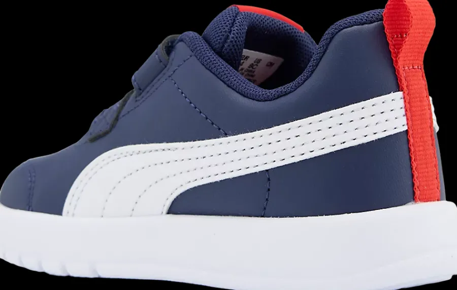 granatowo-białe sneakersy dziecięce Courtflex V3 Dzieci Sportowe|Markowe