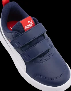 Best granatowo-białe sneakersy dziecięce Courtflex V3 Markowe