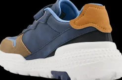 Clearance granatowo-brązowe sneakersy chłopięce Dzieci Sportowe