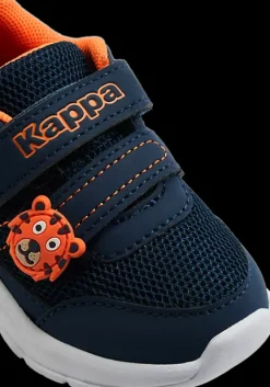 Discount granatowo-pomarańczowe sneakersy dziecięce Markowe