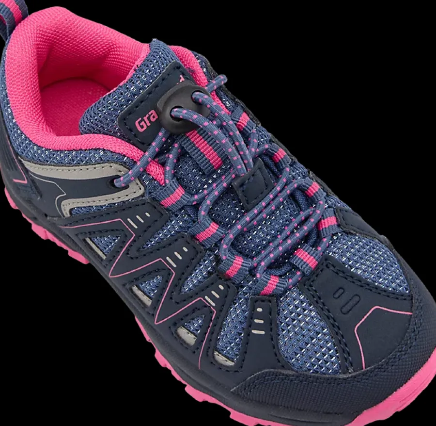 New granatowo-różowe sneakersy dziewczęce Dzieci Sportowe