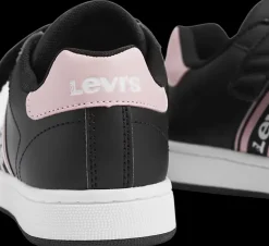 Discount granatowo-różowe sneakersy dziewczęce Levi's Dzieci Sportowe